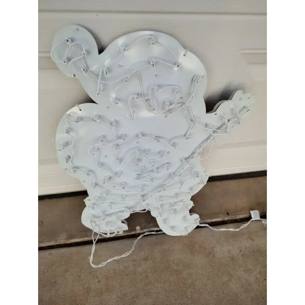 Vintage Home Accents Holographic Indoor/Outdoor Christmas Santa Light Up